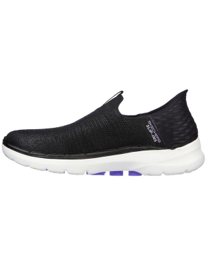Skechers Women's Slip-ins: GO WALK® 6™ - Fabulous View - Black/Lavender